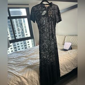 Chinese Style Sheer Dress